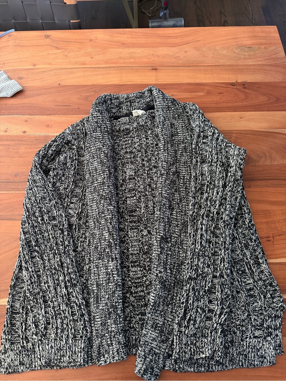 Black and White Cardigan Anthropologie M